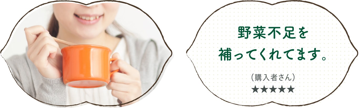 野菜不足を補ってくれてます。